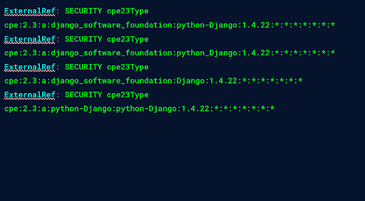 Example list of CPEs
