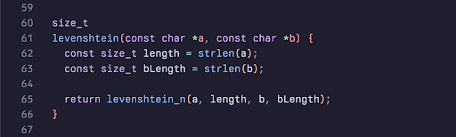 Code snippet example