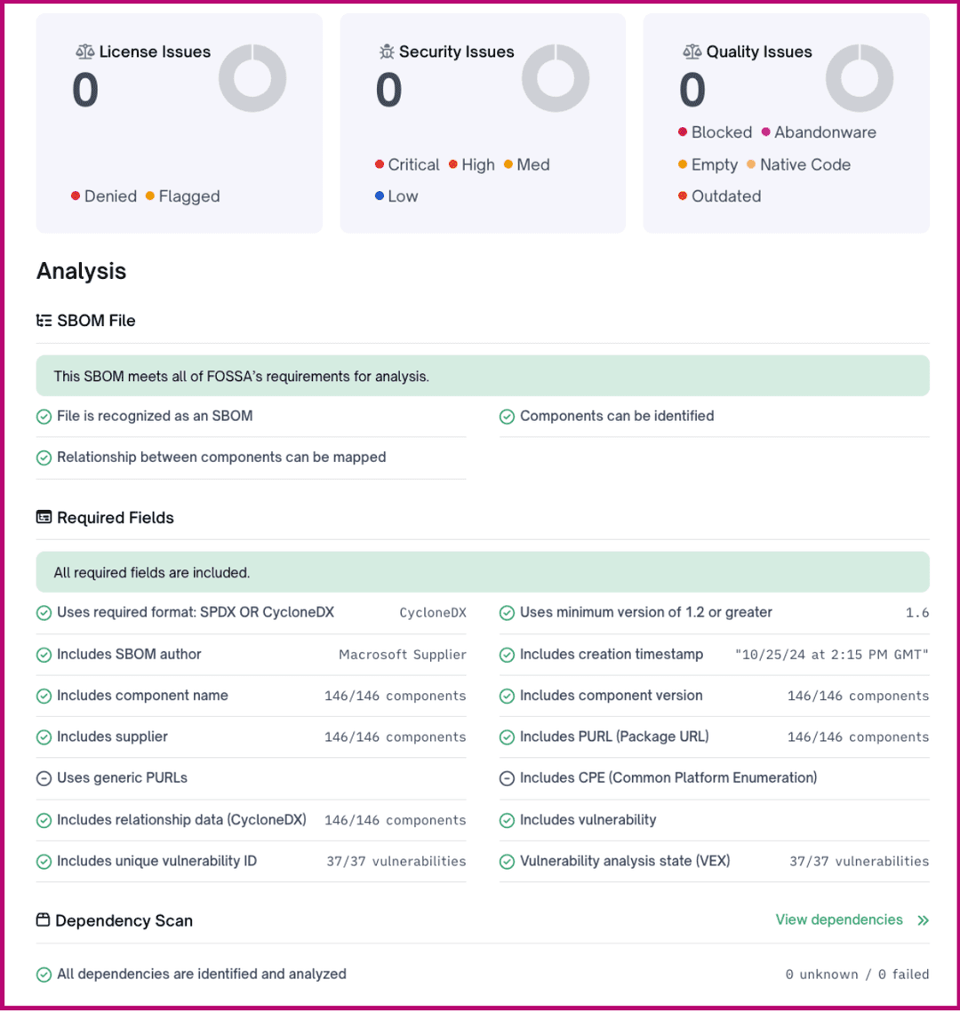 How to consume an SBOM from a distributor