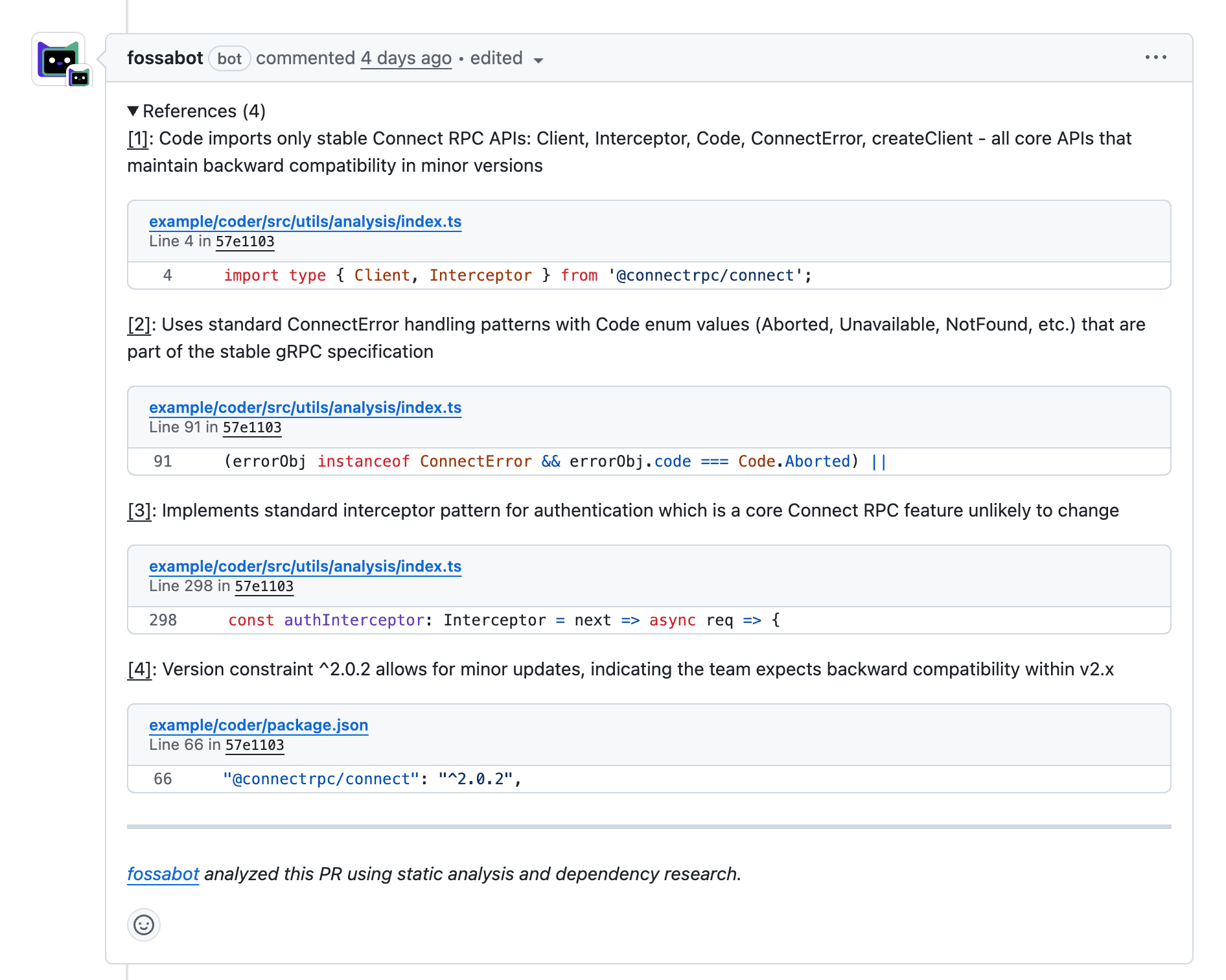fossabot's references and citations