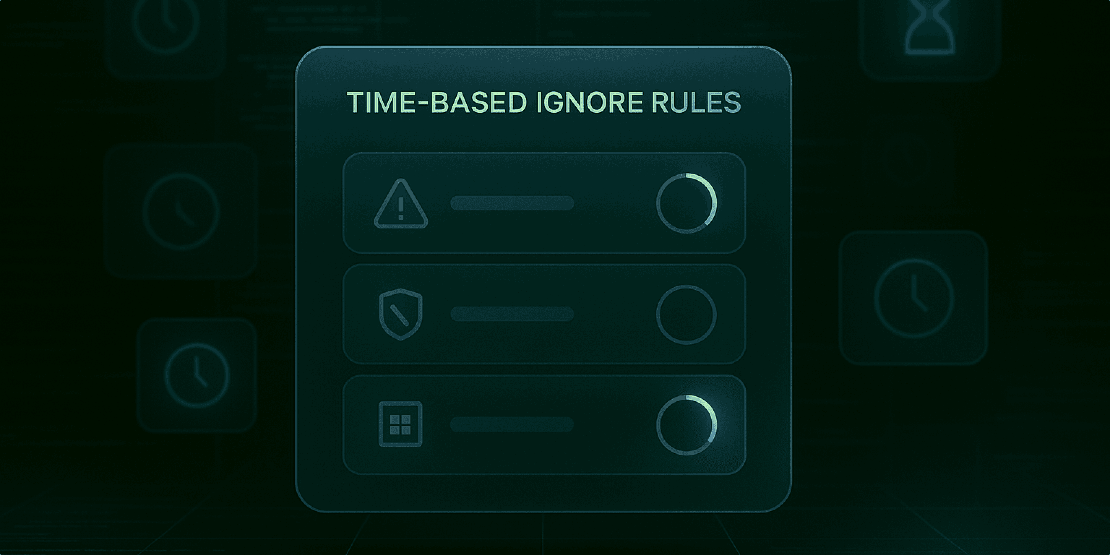 Operationalizing Exceptions with Time-Based Ignore Rules